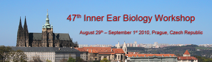 47th Inner Ear Biology Workshop, August 29th – September 1st, Prague, Czech Republic