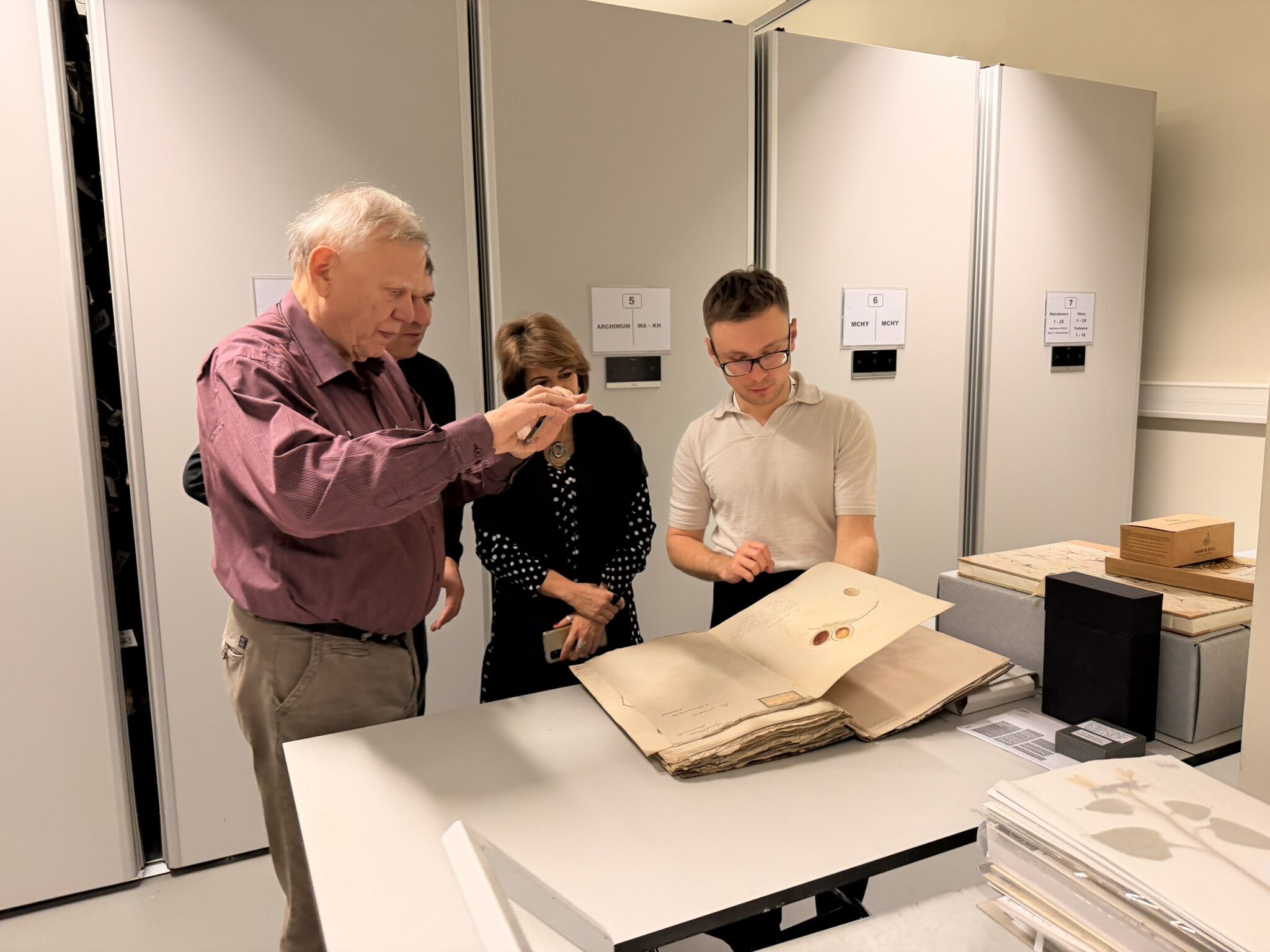 Jiri and other researchers in Warsaw